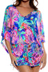 Luli Fama Jungle Fever Cabana V Neck Dress